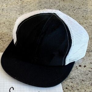 George Hats Black and White Kids Trucker Hat